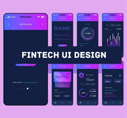 Finance mobile app UI – banking interface and user journey